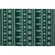 Плед Elnik, зеленый с молочно-белым