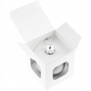 Елочный шар Finery Matt, 8 см, матовый серебристый