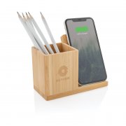 Беспроводная бамбуковая док-станция Calgary, 10 Вт