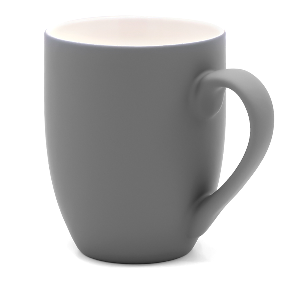 Кружка Elegante, софт-тач, 350мл, темно-серая арт. 6109.20 Кружка Elegante, софт-тач, 350мл, темно-серая арт. 6109.20