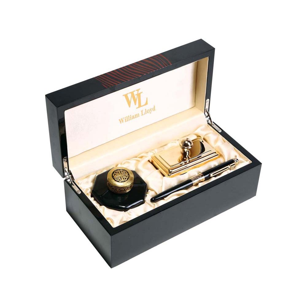 Набор: ручка перьевая, чернильница, блоттер арт. 568400 Набор: ручка перьевая, чернильница, блоттер арт. 568400