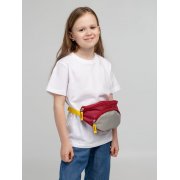 Поясная сумка детская Kiddo, бордовая с серым арт. 16182.02