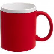 Кружка StopSpot с покрытием софт-тач, красная арт. 19003.50 Кружка StopSpot с покрытием софт-тач, красная арт. 19003.50