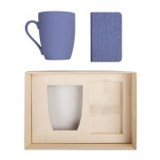Набор подарочный PROVENCE-2: Универсальный аккумулятор(5000мАh) и кружка; голубой, шт голубой, бежевый арт. 20223/22