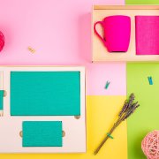 Набор подарочный PROVENCE-2: Универсальный аккумулятор(5000мАh) и кружка; голубой, шт голубой, бежевый арт. 20223/22