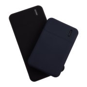 Универсальный аккумулятор Flash 10 (10000 мАч) с подсветкой и soft touch,черный,13,7х6,87х1,55мм Черный