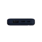 Универсальный аккумулятор Flash 5 (5000 мАч) с подсветкой и soft touch, синий, 9,8х6.3х1,3 см Синий