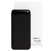 Универсальный аккумулятор Num 20 (20000 мАч), черный, 14,6х7.0х2,75 см Черный арт. 37177/35 Универсальный аккумулятор Num 20 (20000 мАч), черный, 14,6х7.0х2,75 см Черный арт. 37177/35