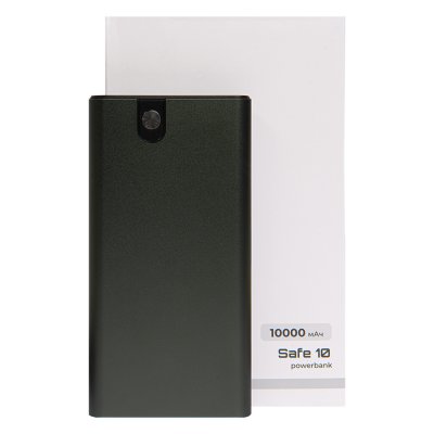 Универсальный аккумулятор OMG Safe 10 (10000 мАч), серый, 13,8х6.8х1,4 см Серый