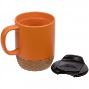 Кружка с пробковой подставкой Corky Walk, оранжевая арт. 12893.20 Кружка с пробковой подставкой Corky Walk, оранжевая арт. 12893.20