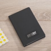 Шильд металлический, покрытие soft touch, подложка хром черный