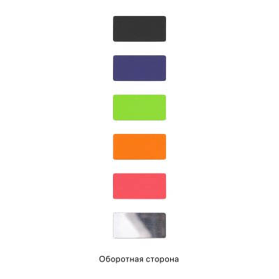 Шильд металлический, покрытие soft touch, подложка хром темно-синий
