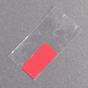 Шильд металлический, покрытие soft touch, подложка хром красный