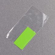 Шильд металлический, покрытие soft touch, подложка хром зеленое яблоко