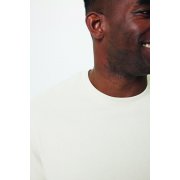 Свитшот Iqoniq Denali из переработанного неокрашенного хлопка, унисекс, 340 г/м²