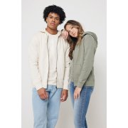 Худи на молнии Iqoniq Abisko из переработанного хлопка, унисекс, 340 г/м²