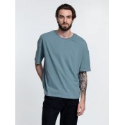 Футболка унисекс оверсайз Crosstown, серо-зеленая арт. 15213.41