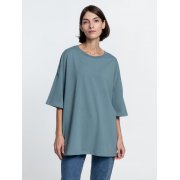 Футболка унисекс оверсайз Crosstown, серо-зеленая арт. 15213.41