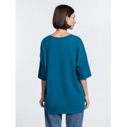 Футболка унисекс оверсайз Crosstown, бирюзовая (морская волна) арт. 15213.49