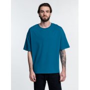 Футболка унисекс оверсайз Crosstown, бирюзовая (морская волна) арт. 15213.49