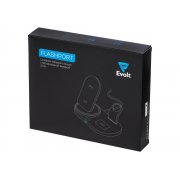 Складная зарядная станция с беспроводной зарядкой «Flashport», 15 Вт