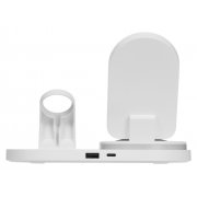 Складная зарядная станция с беспроводной зарядкой «Flashport», 15 Вт