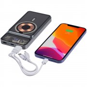 Магнитный беспроводной аккумулятор Cooper Prime 10000 мАч, темно-серый арт. 17711.13 Магнитный беспроводной аккумулятор Cooper Prime 10000 мАч, темно-серый арт. 17711.13