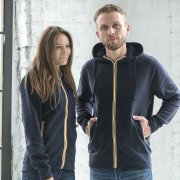 Толстовка худи на молнии с начесом LAS VEGAS MAN 280 Темно-синий арт. 399933N.26