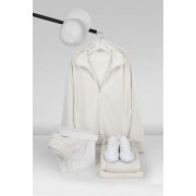 Толстовка унисекс H3, молочно-белая