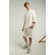 Футболка унисекс T1, молочно-белая