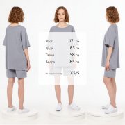 Футболка унисекс T2, серая арт. 15438.10 Футболка унисекс T2, серая арт. 15438.10