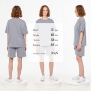 Футболка унисекс T3, серая арт. 15439.10 Футболка унисекс T3, серая арт. 15439.10