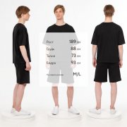 Футболка унисекс T3, черная арт. 15439.30 Футболка унисекс T3, черная арт. 15439.30