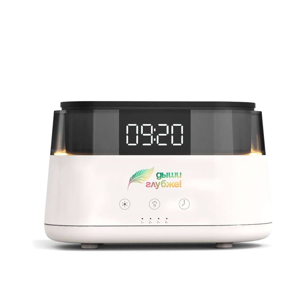Светодиодный USB увлажнитель-ароматизатор Brava с часами с RGB подсветкой, белый арт. 21021.01 Светодиодный USB увлажнитель-ароматизатор Brava с часами с RGB подсветкой, белый арт. 21021.01