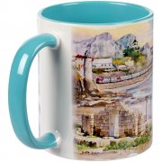 Кружка Promo Plus для сублимационной печати, бирюзовая арт. 6579.49 Кружка Promo Plus для сублимационной печати, бирюзовая арт. 6579.49