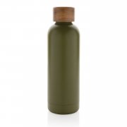 Термобутылка Wood из переработанной нержавеющей стали RCS, 500 мл