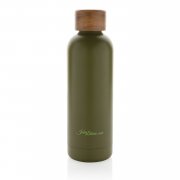 Термобутылка Wood из переработанной нержавеющей стали RCS, 500 мл