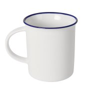 Набор подарочный : кружка, блокнот, ручка, коробка, стружка, белый с синим Белый арт. 39522/24