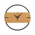 Деревянные часы с металлическим ободом «Time Wheel»