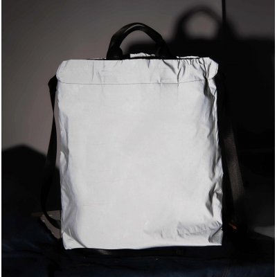 Рюкзак RUN, светоотражающий серый, 48х40см, 100% нейлон Серый