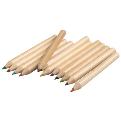 Набор цветных карандашей (12шт)  "Игра цвета" в футляре коричневый