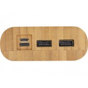 Портативное зарядное устройство «Tulda» из бамбука, 20000 mAh арт. 12432406 Портативное зарядное устройство «Tulda» из бамбука, 20000 mAh арт. 12432406