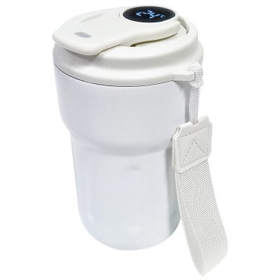 Термокружка вакуумная герметчная Clive с дисплеем, белого цвета арт. 5054.01 Термокружка вакуумная герметчная Clive с дисплеем, белого цвета арт. 5054.01