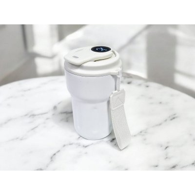 Термокружка вакуумная герметчная Clive с дисплеем, белого цвета арт. 5054.01 Термокружка вакуумная герметчная Clive с дисплеем, белого цвета арт. 5054.01