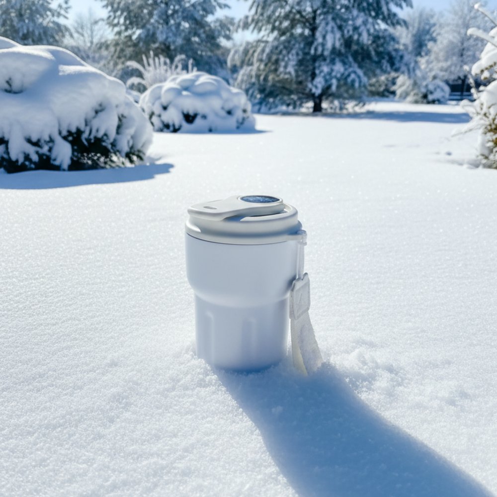 Термокружка вакуумная герметчная Clive с дисплеем, белого цвета арт. 5054.01 Термокружка вакуумная герметчная Clive с дисплеем, белого цвета арт. 5054.01