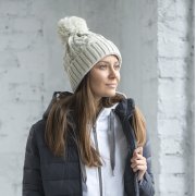 Шапка VOGUE, бирюзовый, верх: 100% акрил, подкладка: 100% полиэстер Голубой