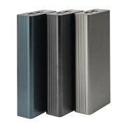 Универсальный аккумулятор Iron line 20 (20000 мАч), металл, черный, 14,7х6.6х2,7 см Черный