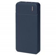 Универсальный аккумулятор Flash 10 (10000 мАч) с подсветкой и soft touch,синий,13,7х6,87х1,55 мм Синий