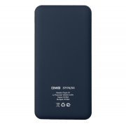 Универсальный аккумулятор Flash 10 (10000 мАч) с подсветкой и soft touch,синий,13,7х6,87х1,55 мм Синий