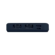 Универсальный аккумулятор Flash 10 (10000 мАч) с подсветкой и soft touch,синий,13,7х6,87х1,55 мм Синий